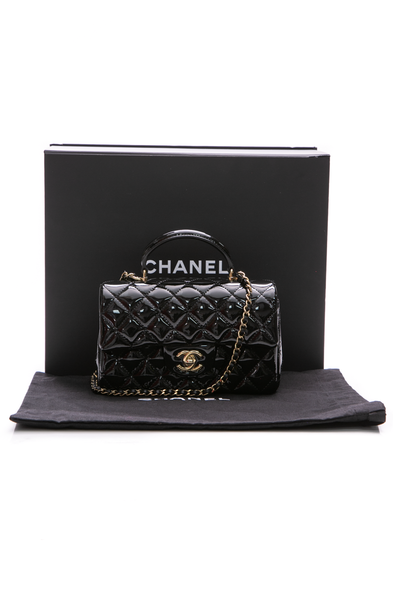 Mini Classic Flap Bag With Top Handle