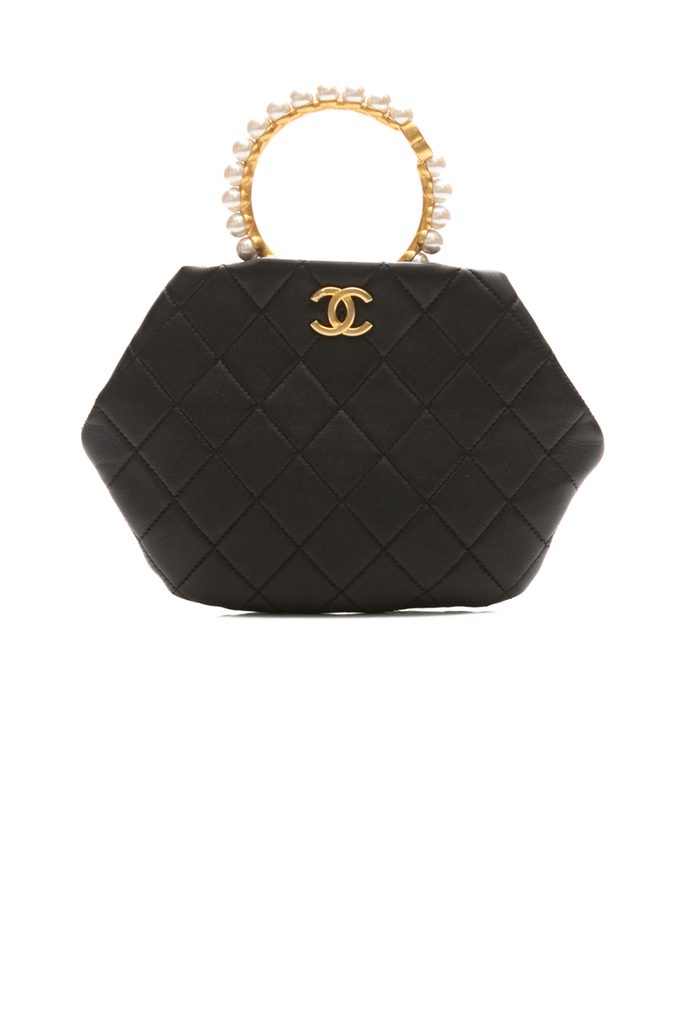 Chanel Pearl Handle Clutch - Couture USA