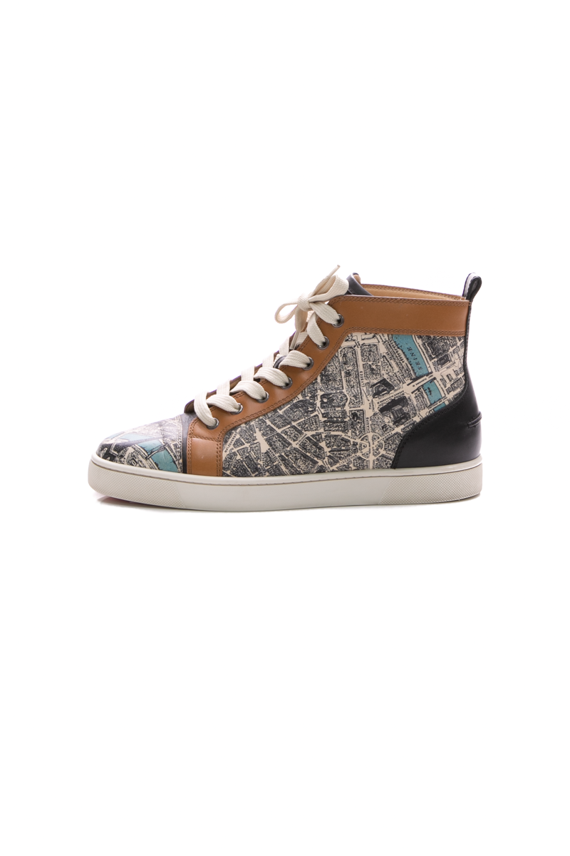 Christian-Louboutin-Flat-Calf-Plan-De- Paris-High-Top-Sneakers-Size-40-291223