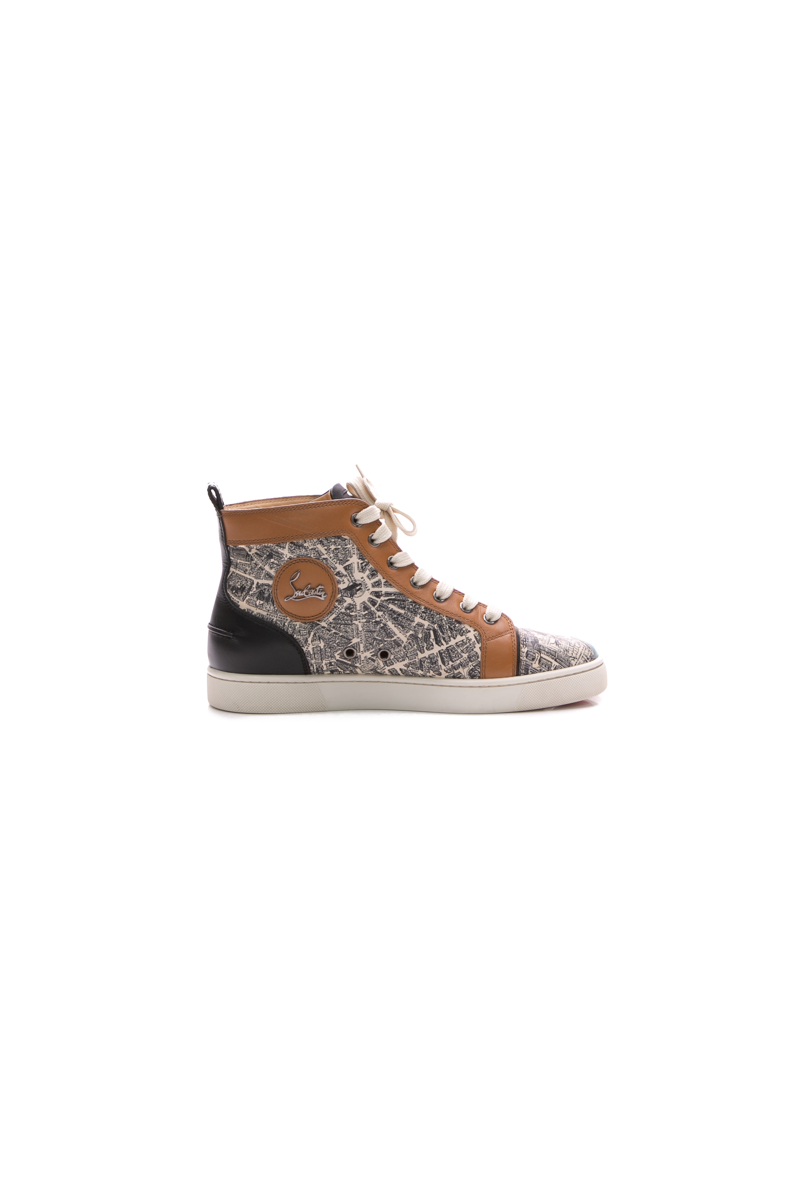 Flat Calf Plan De Paris High Top Sneakers - Size 40