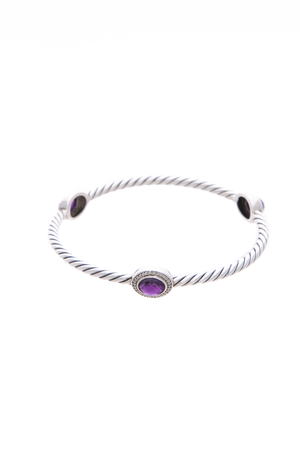 Color Classics Amethyst 3 Station Bangle