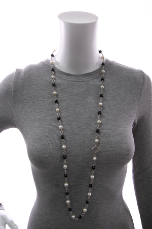 Onyx Pearl Bijoux Necklace