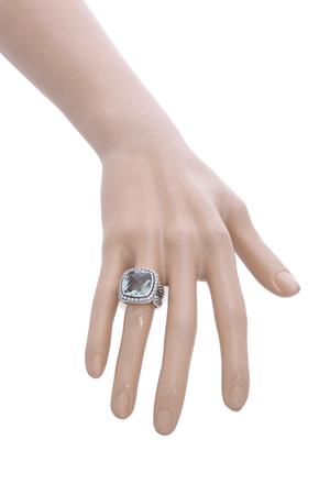 Prasiolite Albion Ring - Size 4.5