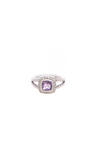 David-Yurman-Amethyst-Diamond-Petite- Albion-Ring-Size-7-289305