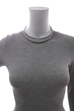 Cable Choker Necklace