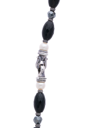 Onyx Pearl Bead Necklace