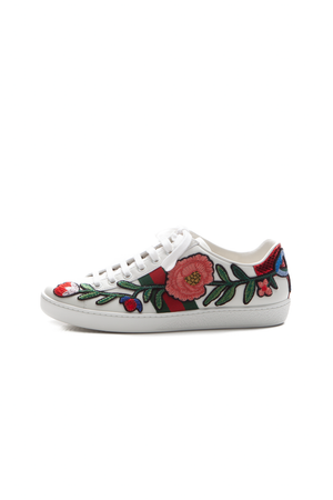 Gucci-Embroidered-Floral-Ace-Sneakers- Size-37-289919