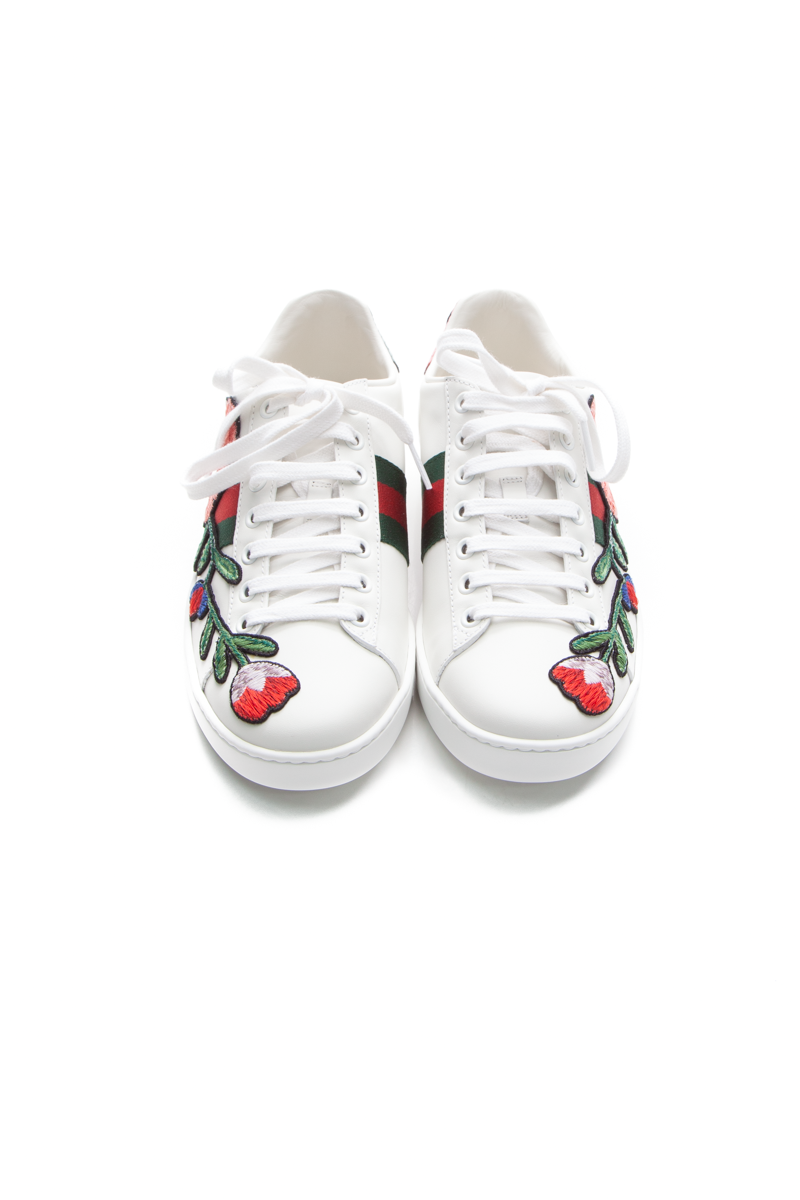 Gucci-Embroidered-Floral-Ace-Sneakers- Size-37-289919