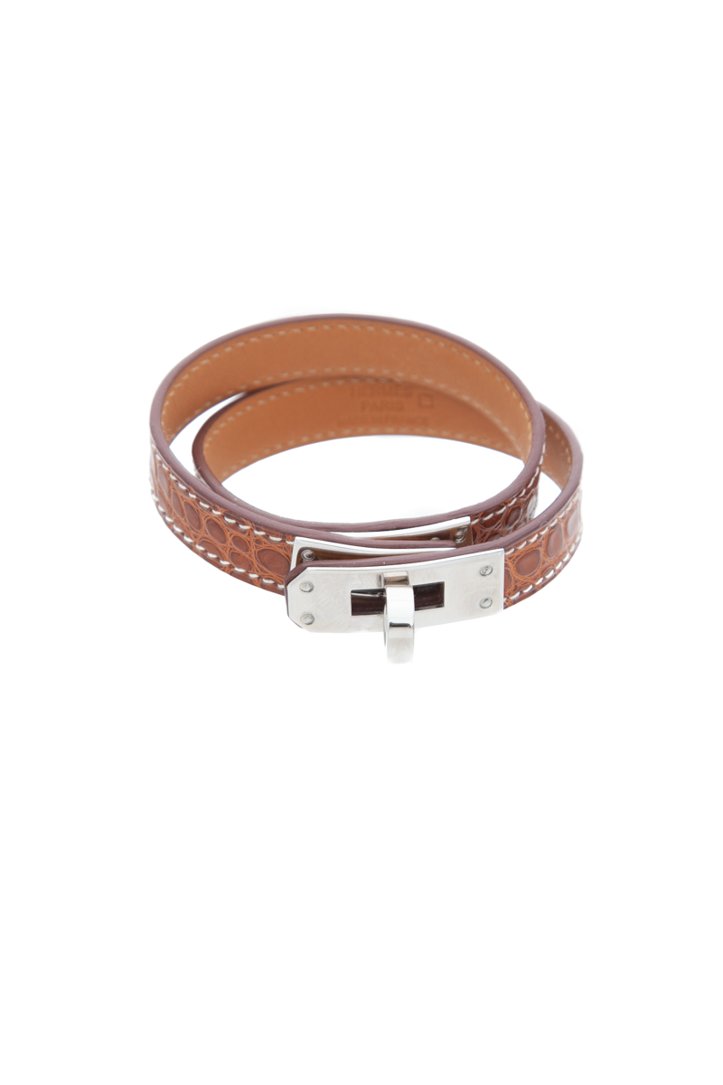 Hermes-Crocodile-Double-Tour-Bracelet-290109