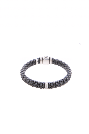 Caviar Single Station Matte Ceramic Diamond Bracelet