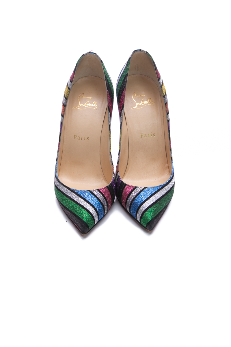Christian louboutin rainbow heels sales