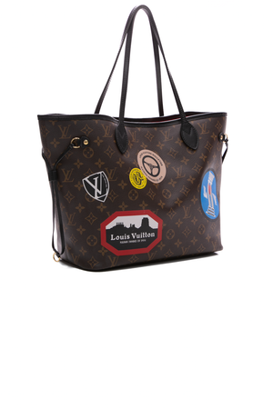 My LV World Tour Neverfull MM Tote Bag