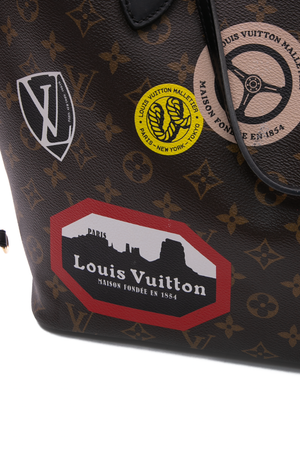 My LV World Tour Neverfull MM Tote Bag