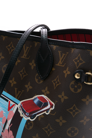 My LV World Tour Neverfull MM Tote Bag