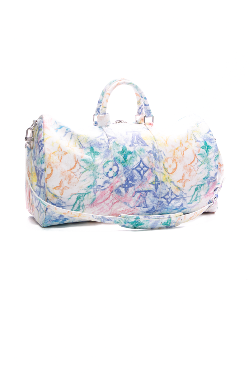 Multicolor Pastel Keepall 50 Bandouliere Bag