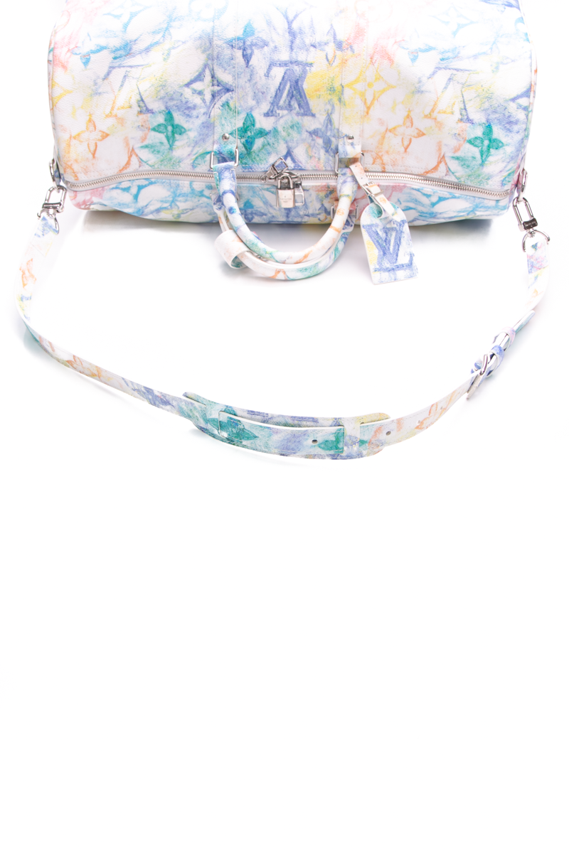 Multicolor Pastel Keepall 50 Bandouliere Bag