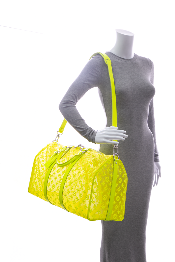 Louis Vuitton Fluo See Through Keepall 50 Bandouliere - Couture USA