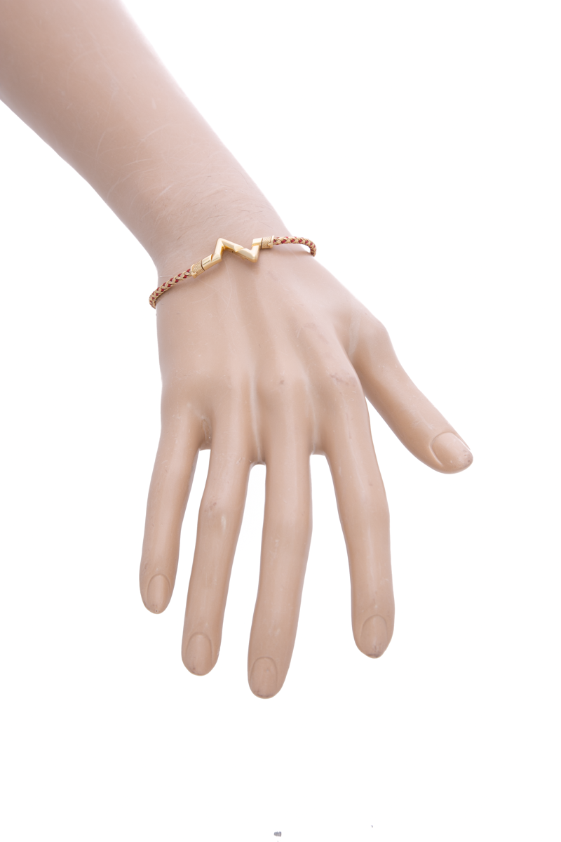 LV Volt Upside Down Play Small Cord Bracelet - Size Medium