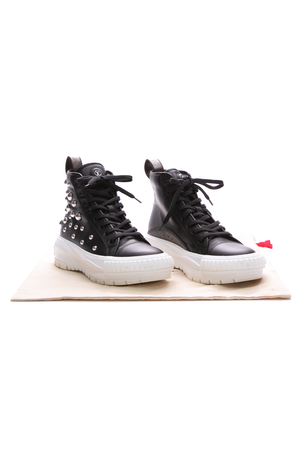 LV x YK Studded High Top Sneakers - Size 40