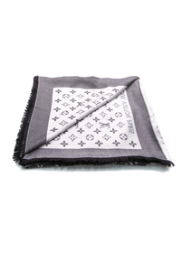 Monogram Denim Shawl