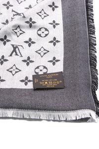 Monogram Denim Shawl