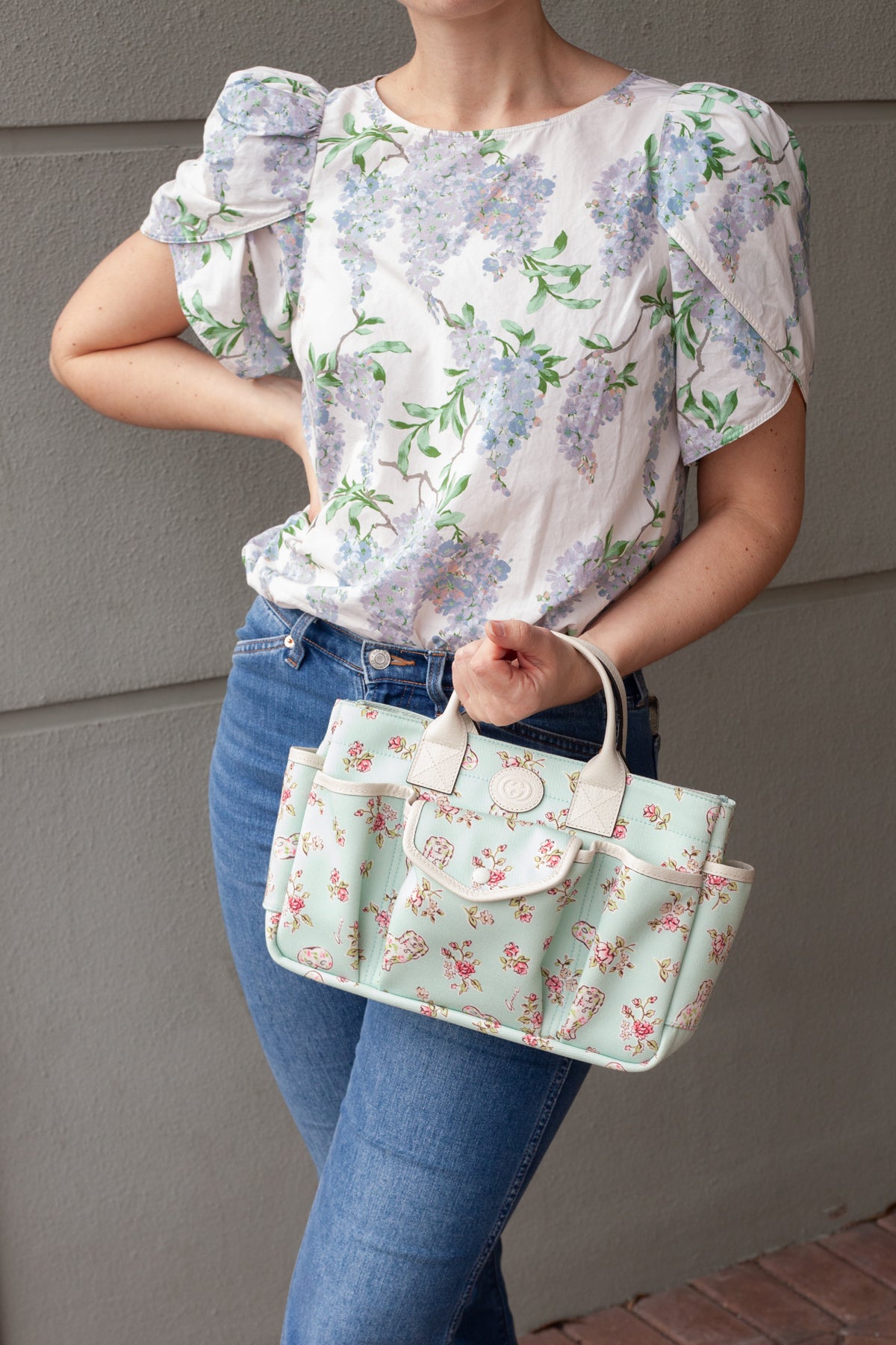 Gucci Children's Floral Print Tote Bag