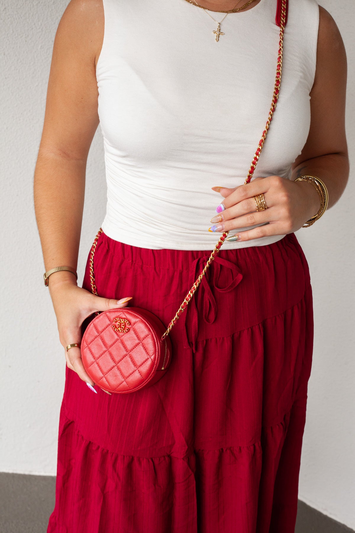 Chain Infinity Round Bag