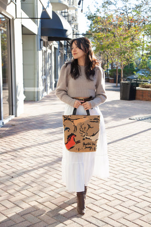 Embroidered Sauvage Tote Bag