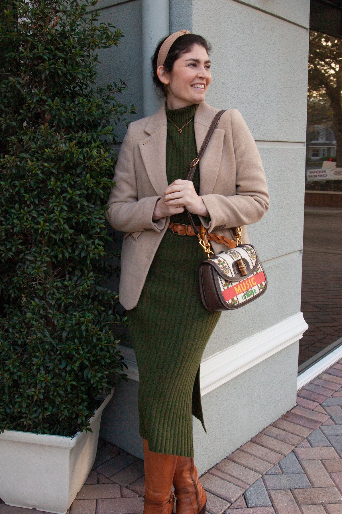 Gucci New Convertible Bamboo Handle Bag