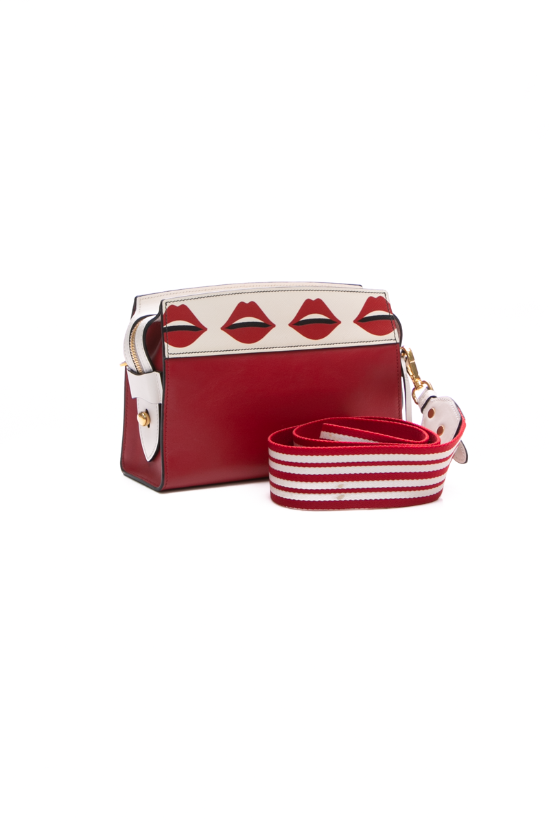 Lip Print Esplanade Bag