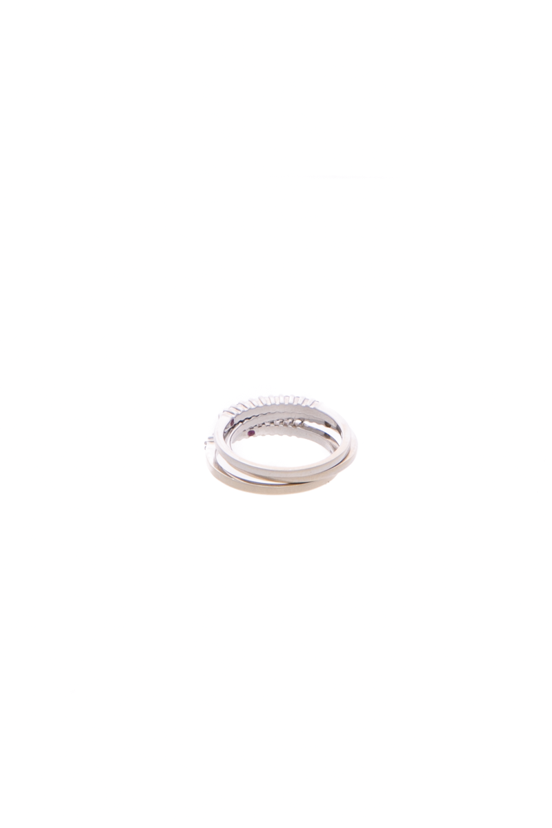 Diamond Stacking Rings - Size 6