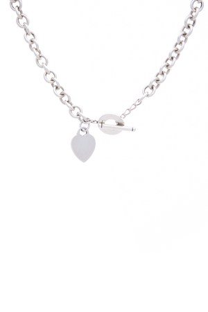 Heart Tag Toggle Necklace