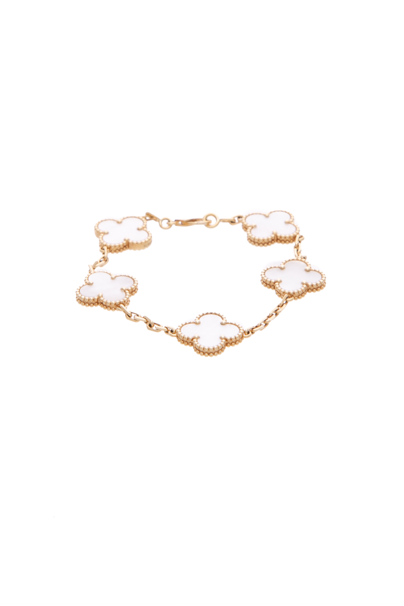 Van-Cleef-&-Arpels-Mother-of-Pearl- Vintage-Alhambra-Bracelet-291722