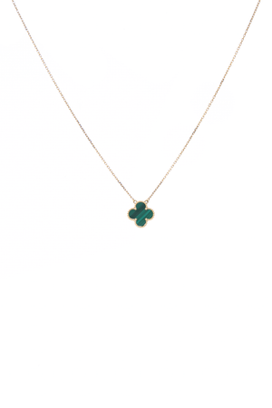 Malachite Alhambra Pendant Necklace