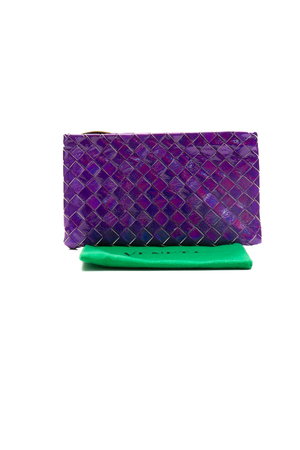 Intrecciato Small Flat Pouch