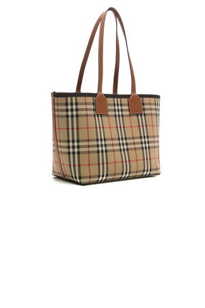 Small London Check Tote Bag
