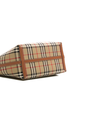 Small London Check Tote Bag