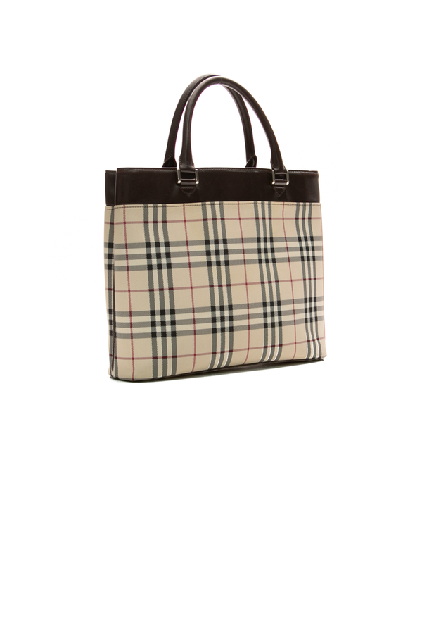 Burberry Nova Check Top Handle Bag - Couture USA