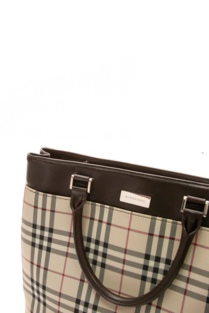 Nova Check Top Handle Bag