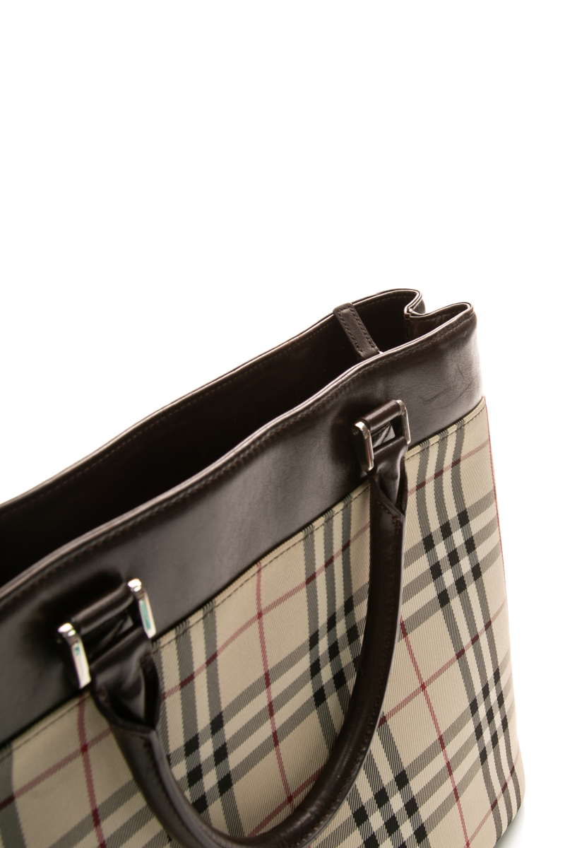 Nova Check Top Handle Bag