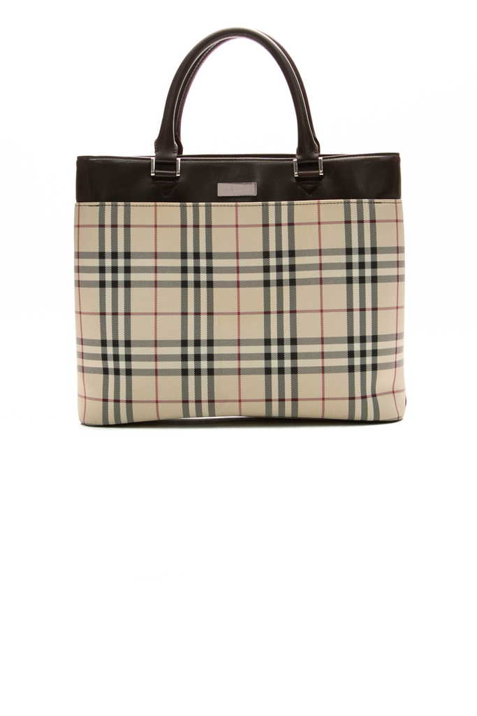 Burberry Nova Check Top Handle Bag - Couture USA
