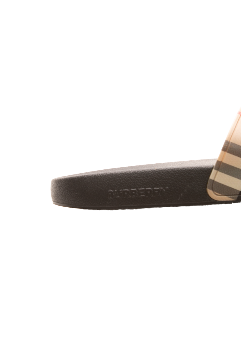 Furley Check Slide Sandals - Size 39
