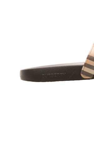 Furley Check Slide Sandals - Size 39