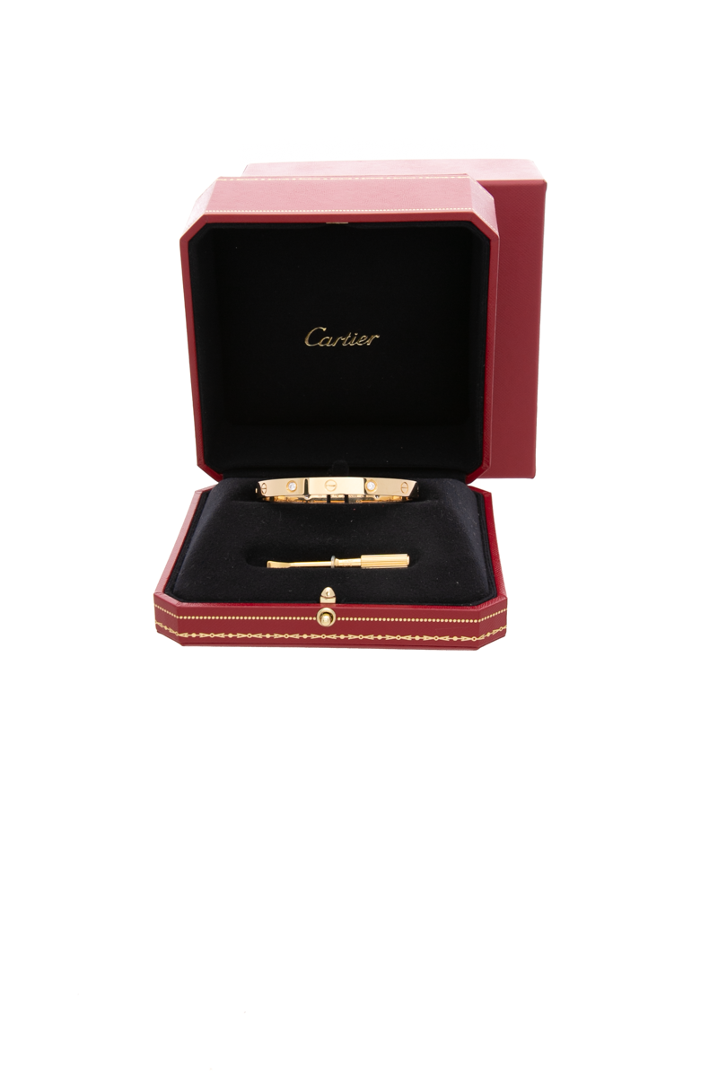 Love Bracelet 4 Diamond Classic Model - Size 17