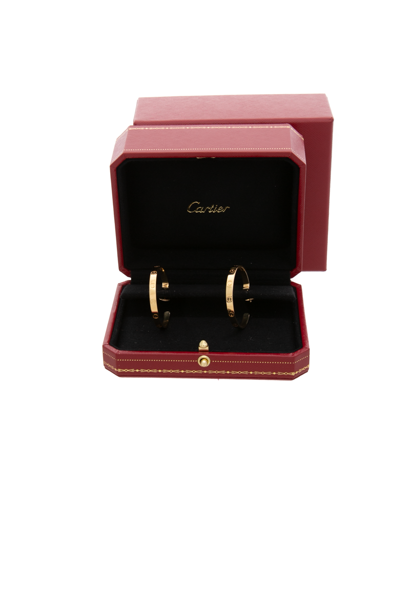 Large Model Love Hoop Earrings