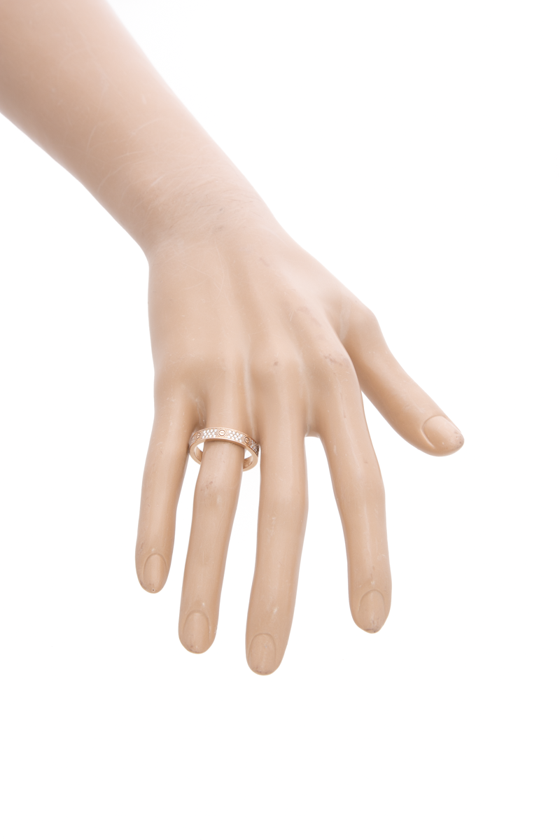 Paved Small Love Ring - Size 8.75