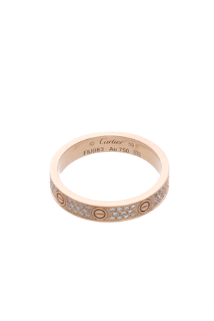 Paved Small Love Ring - Size 8.75