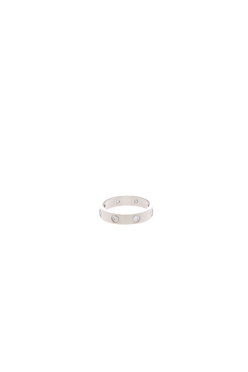 Small Model 8 Diamond Love Ring - Size 6