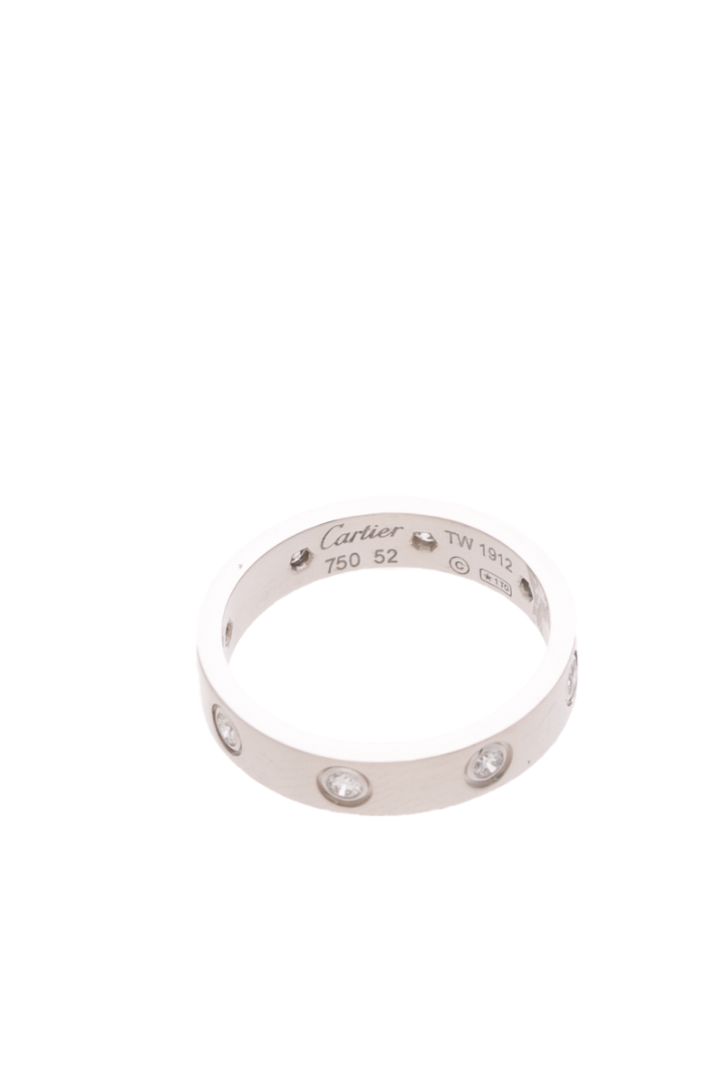 Small Model 8 Diamond Love Ring - Size 6