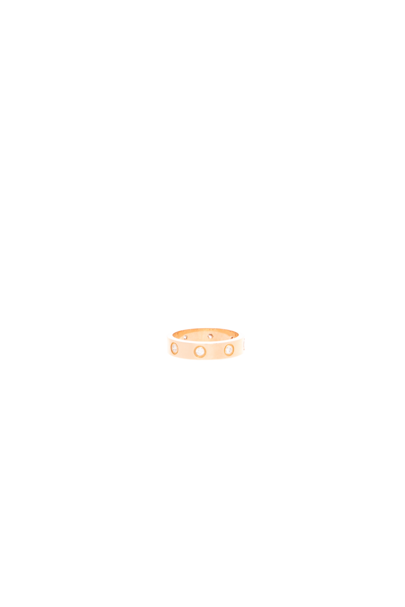8 Diamond Love Ring - Size 4